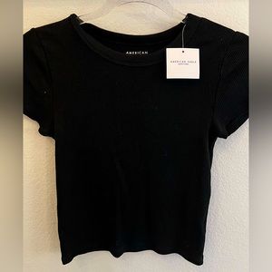 American eagle black crop top